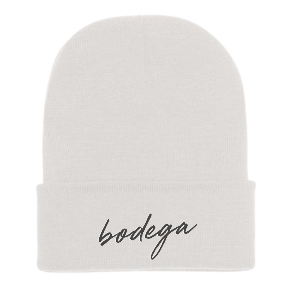 Bodega Beanie (Black, White)